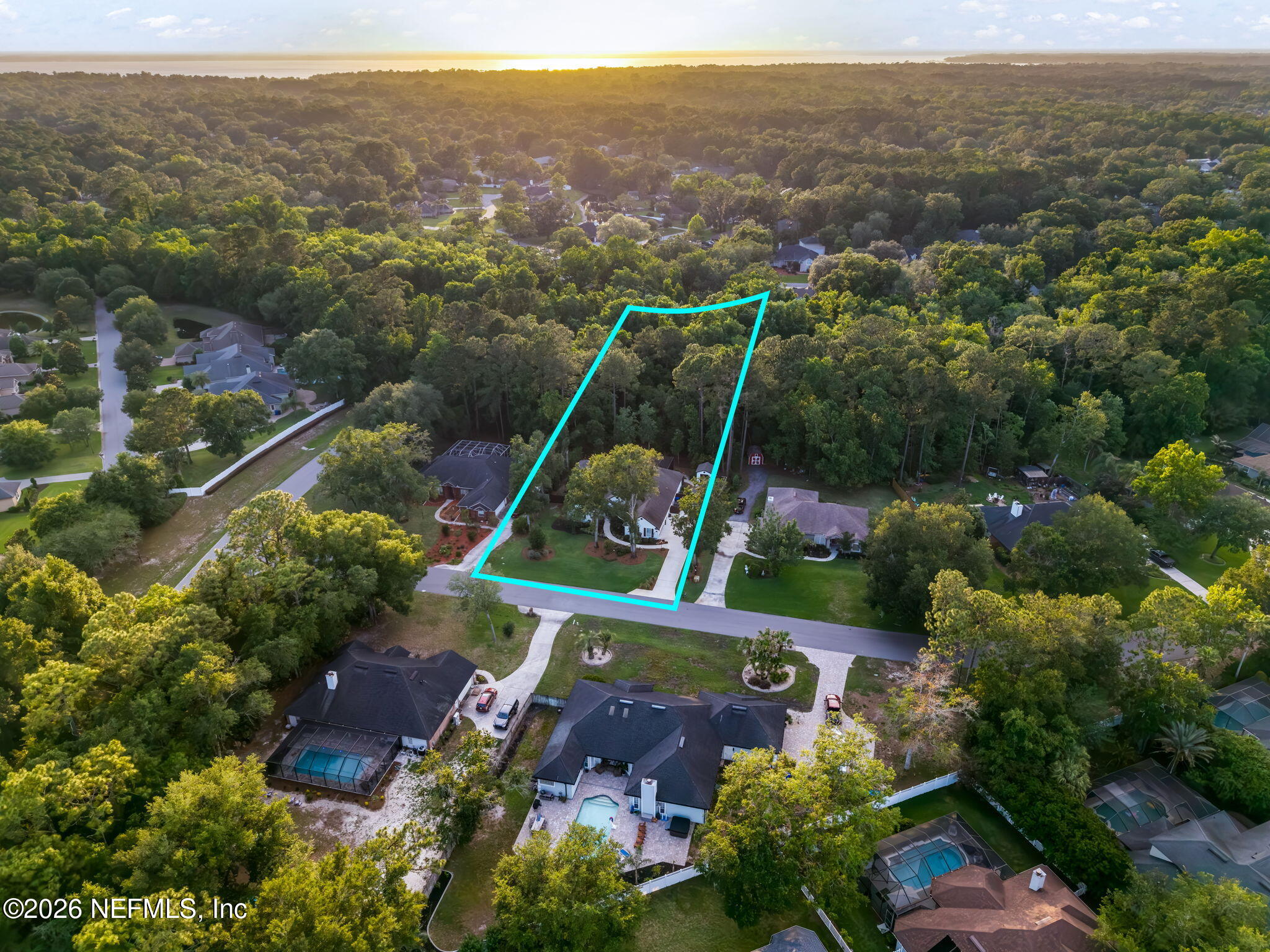 1204 Creek Bend Road St. Johns, FL 32259 - Photo 106 of 107 an aerial view of a house with a mountain