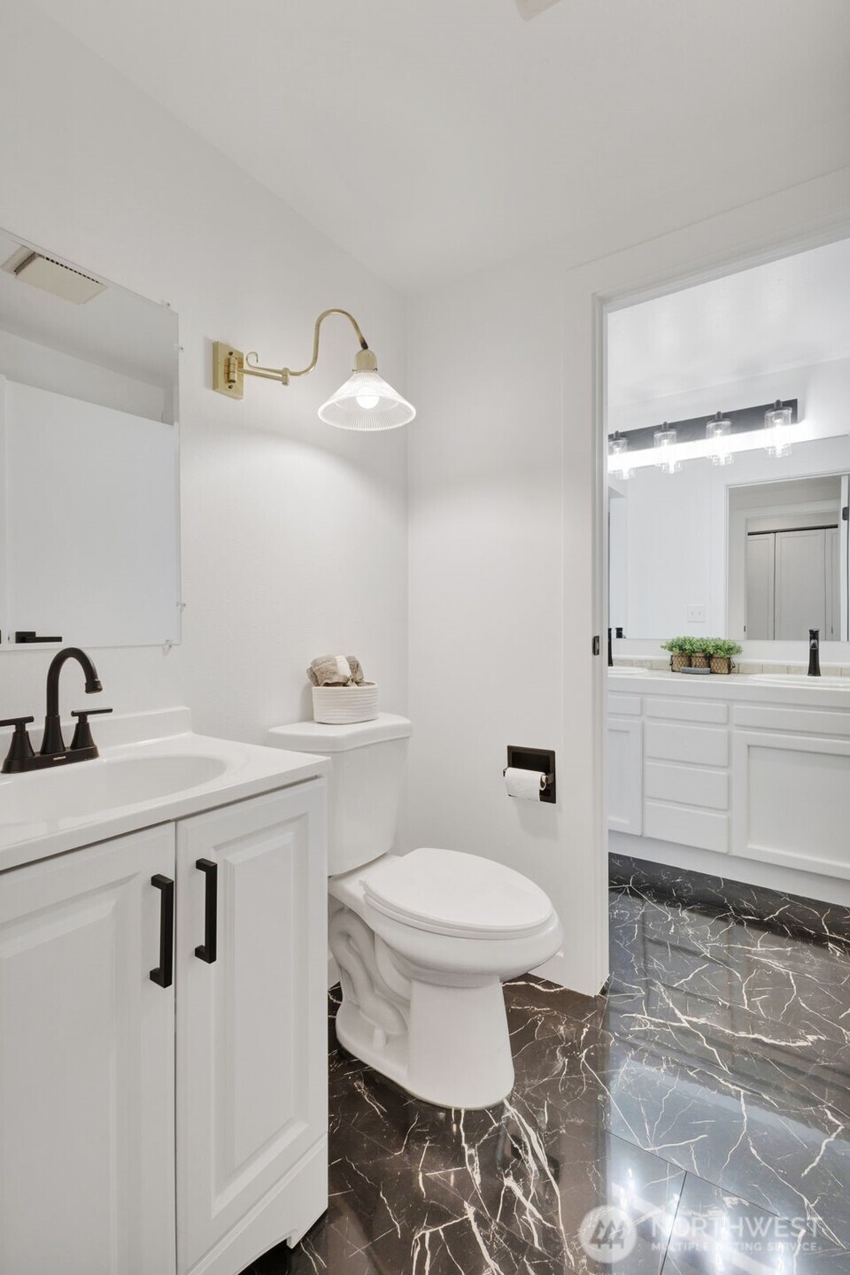 144 Amherst Street Fircrest, WA 98466 - Photo 21 of 39 a bathroom with a sink toilet and shower