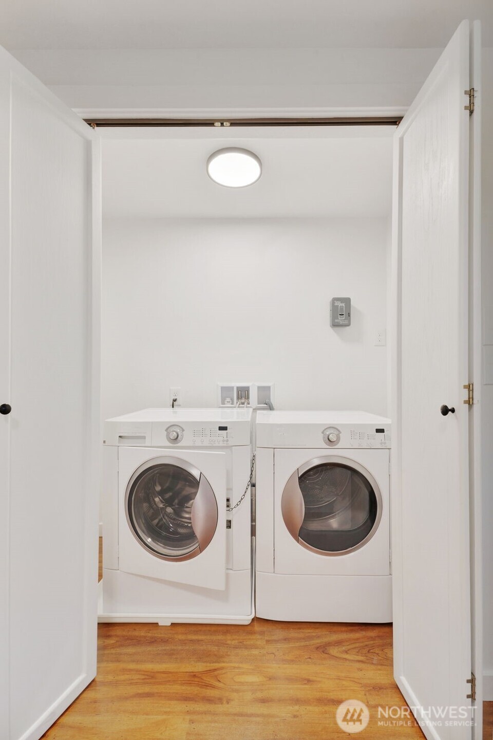 144 Amherst Street Fircrest, WA 98466 - Photo 22 of 39 a utility room with dryer and washer