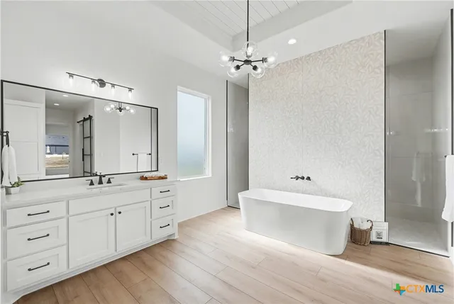 a house view with a garden space