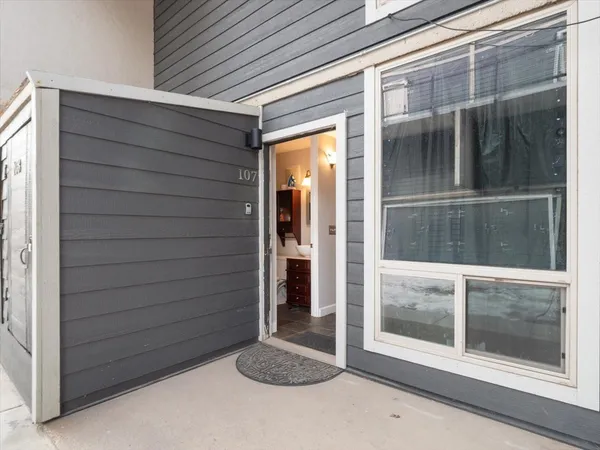 a view of front door