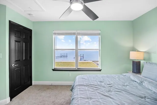 an outdoor space with seating area