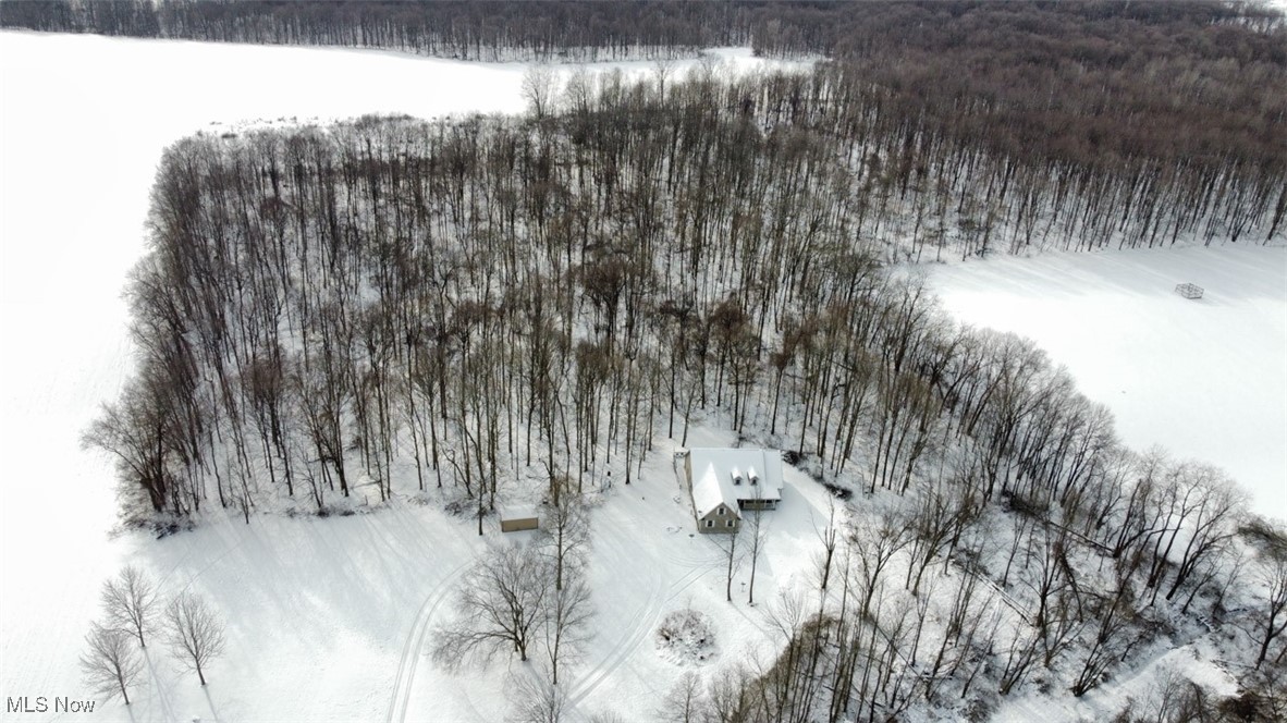 3718 Babcock Road Williamsfield, OH 44093 - Photo 9 of 31 View of snowy aerial view