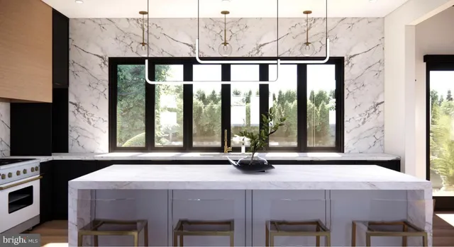 a kitchen with stainless steel appliances a sink a stove and a refrigerator