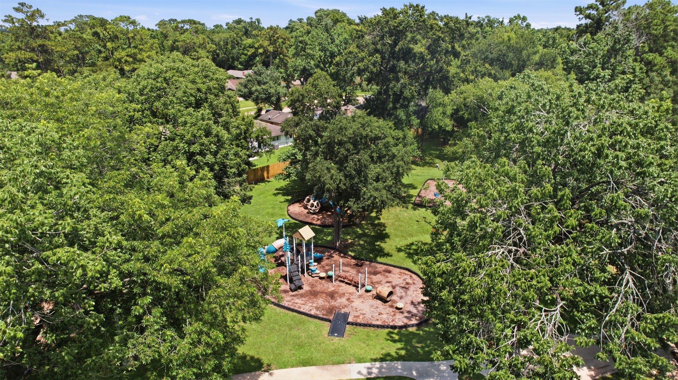 4019 Postwood Drive Spring, TX 77388 - Photo 49 of 50 an aerial view of a house with a yard