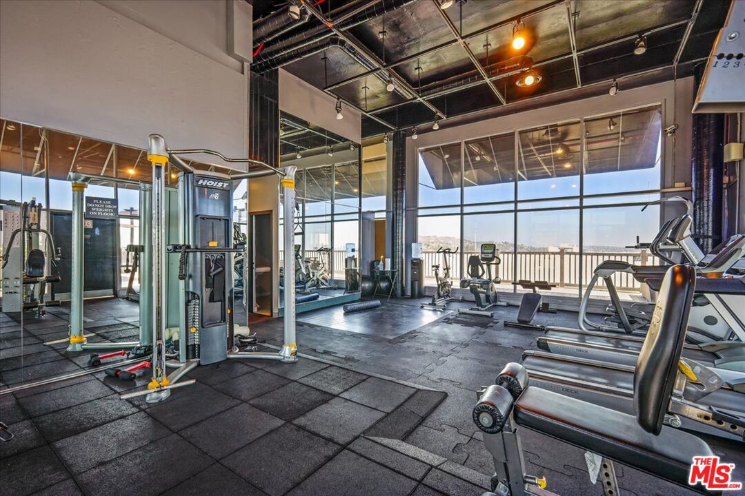 7250 Franklin Avenue, Unit 101 Los Angeles, CA 90046 - Photo 26 of 33 a view of a room with gym equipment