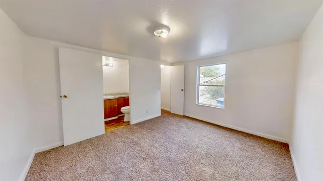 a bathroom with a tub sink vanity and a mirror