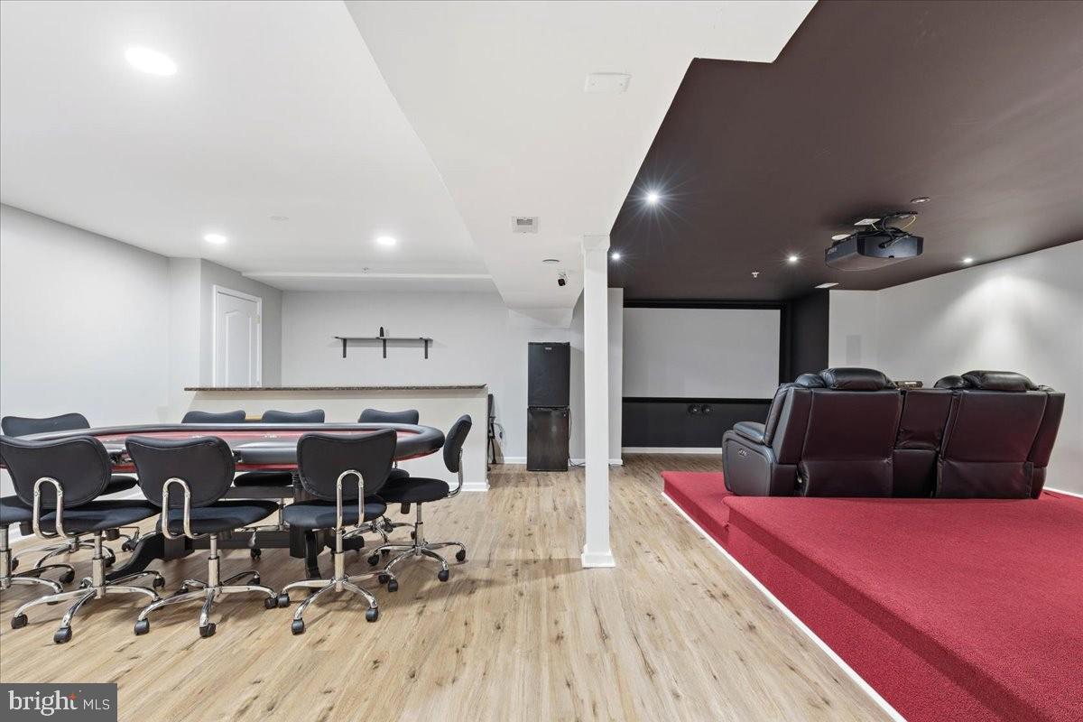 13305 Old Fort Road Fort Washington, MD 20744 - Photo 35 of 52 Lower Level Theater and Game Area