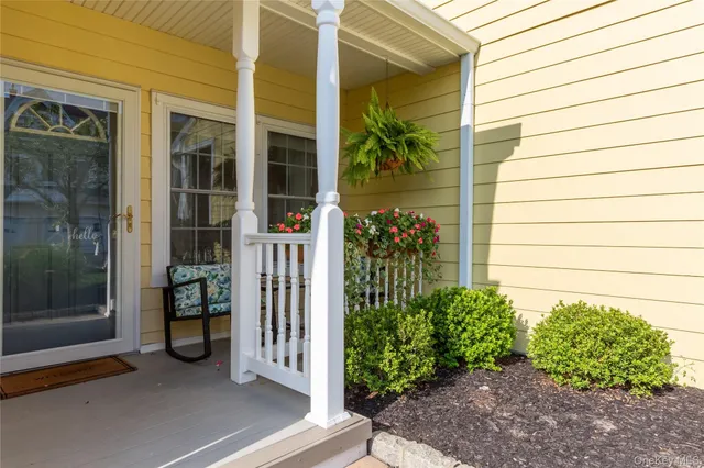 a view of a door front of house
