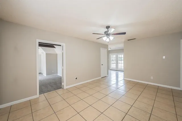 a view of an empty room