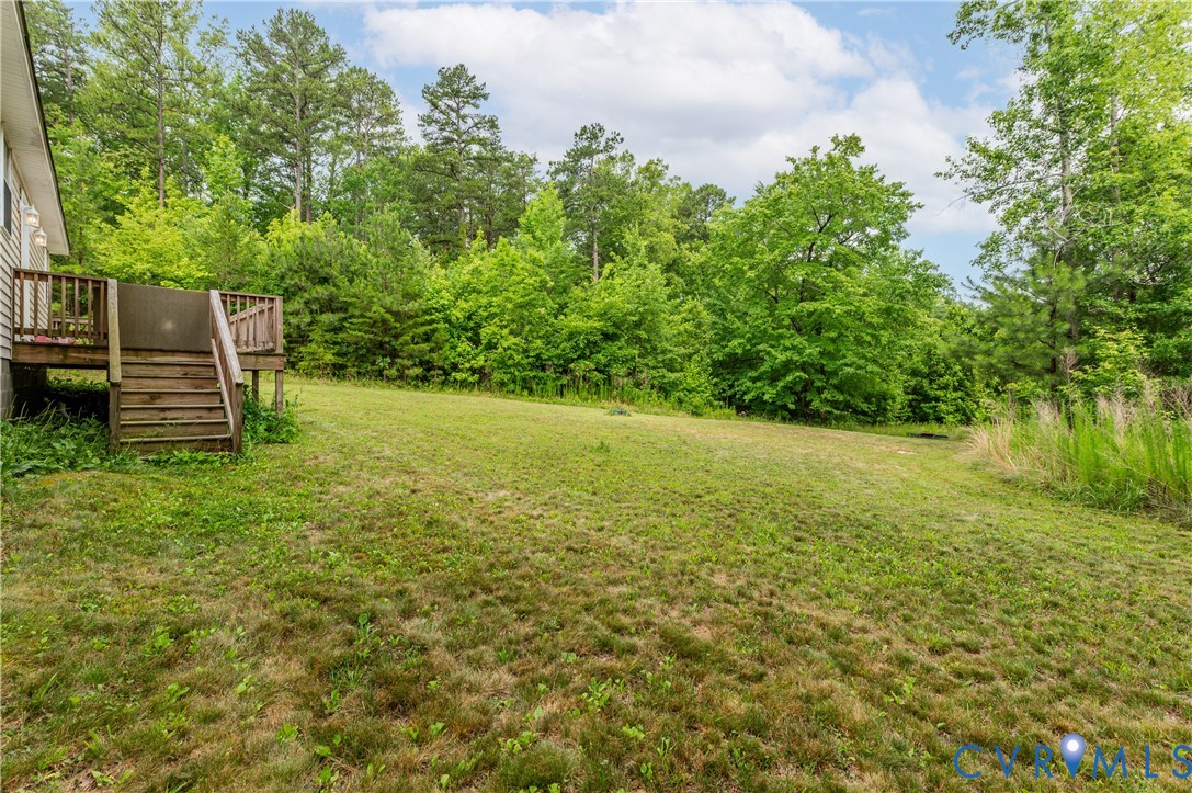 24580 St James Road Jetersville, VA 23083 - Photo 18 of 25 Expansive green lawn with a natural tree line back
