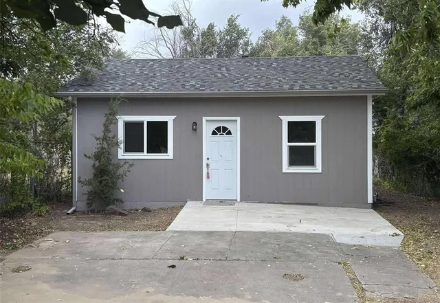 a front view of a house