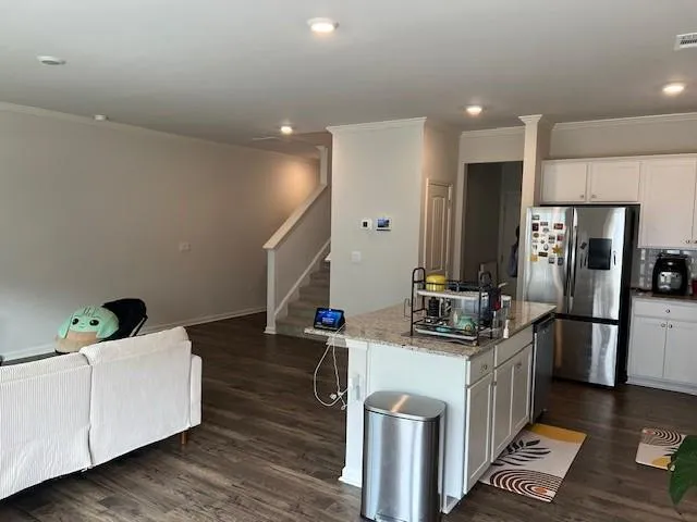 a room with a washer and dryer