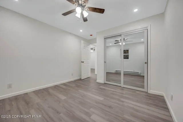 a view of a room with an empty space