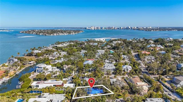 an aerial view of a city