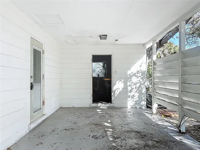 a view of a front door of the house