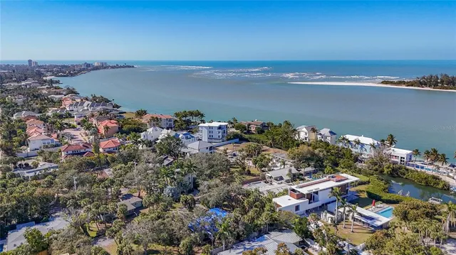 a view of a city with ocean view