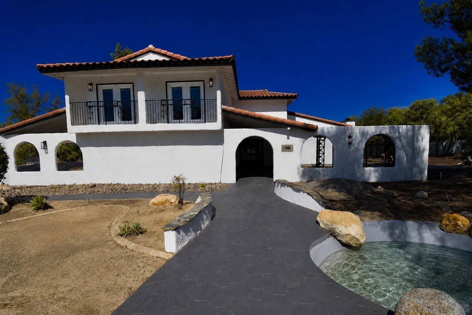 614 Sneath Way Alpine, CA 91901 - Photo 54 of 75 FRONT YARD WITH 3 TIER POND