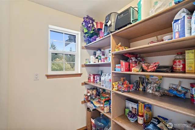 a store room with lots of different kinds of food