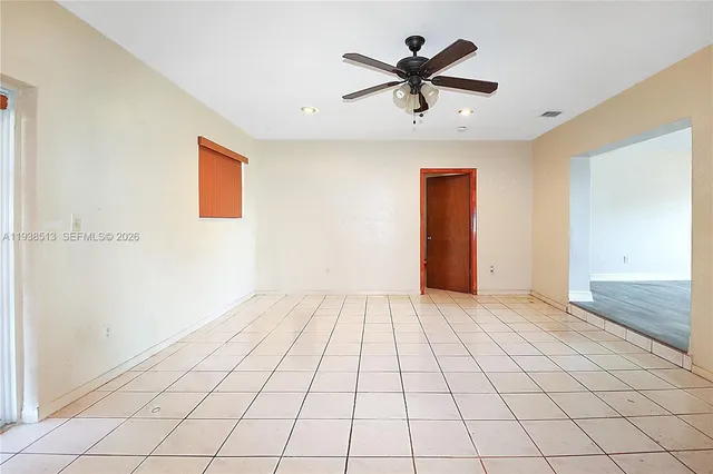 a view of an empty room