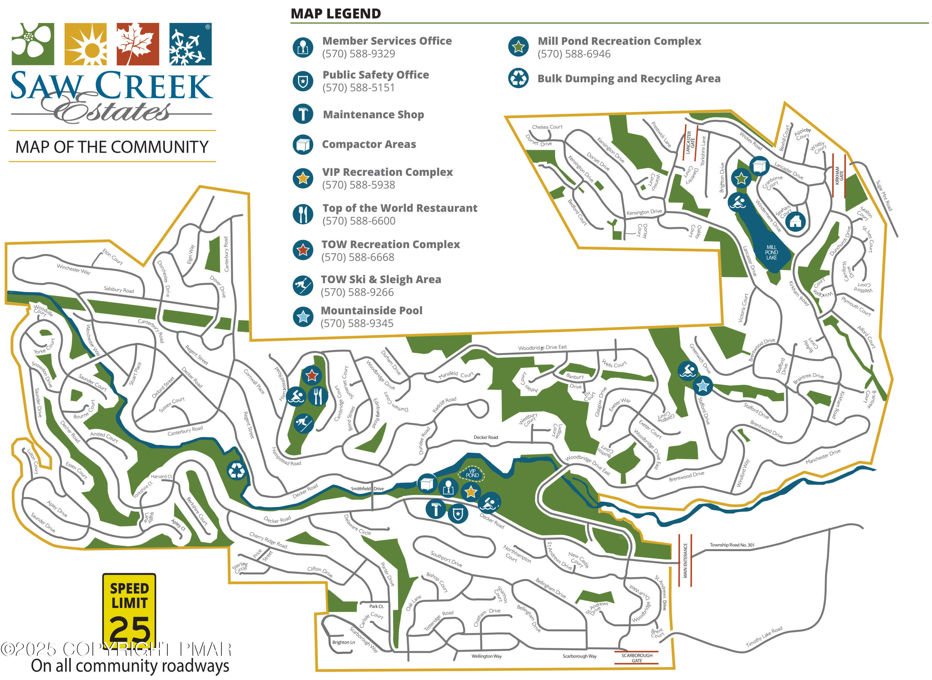 5880 Decker Road Bushkill, PA 18324 - Photo 50 of 51 51-Saw Creek Estates Map