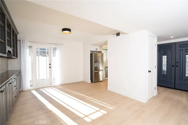 a view of a bedroom with closet area