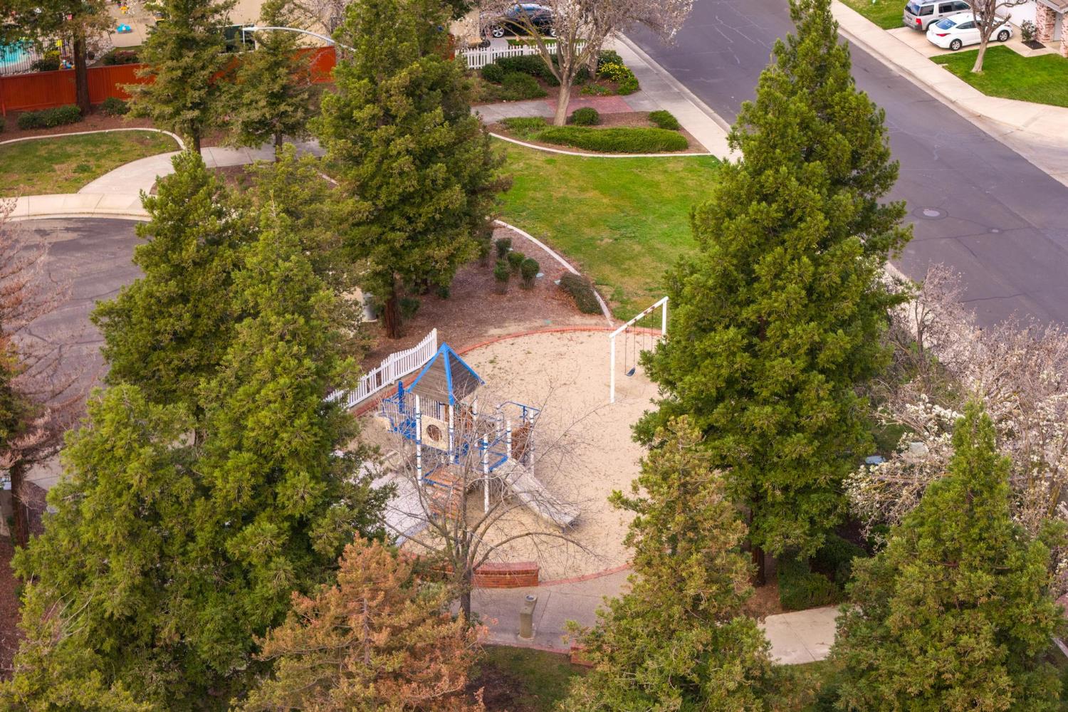 716 Hemmingway Court Tracy, CA 95376 - Photo 37 of 41 an aerial view of a house with a yard swimming pool outdoor seating and yard