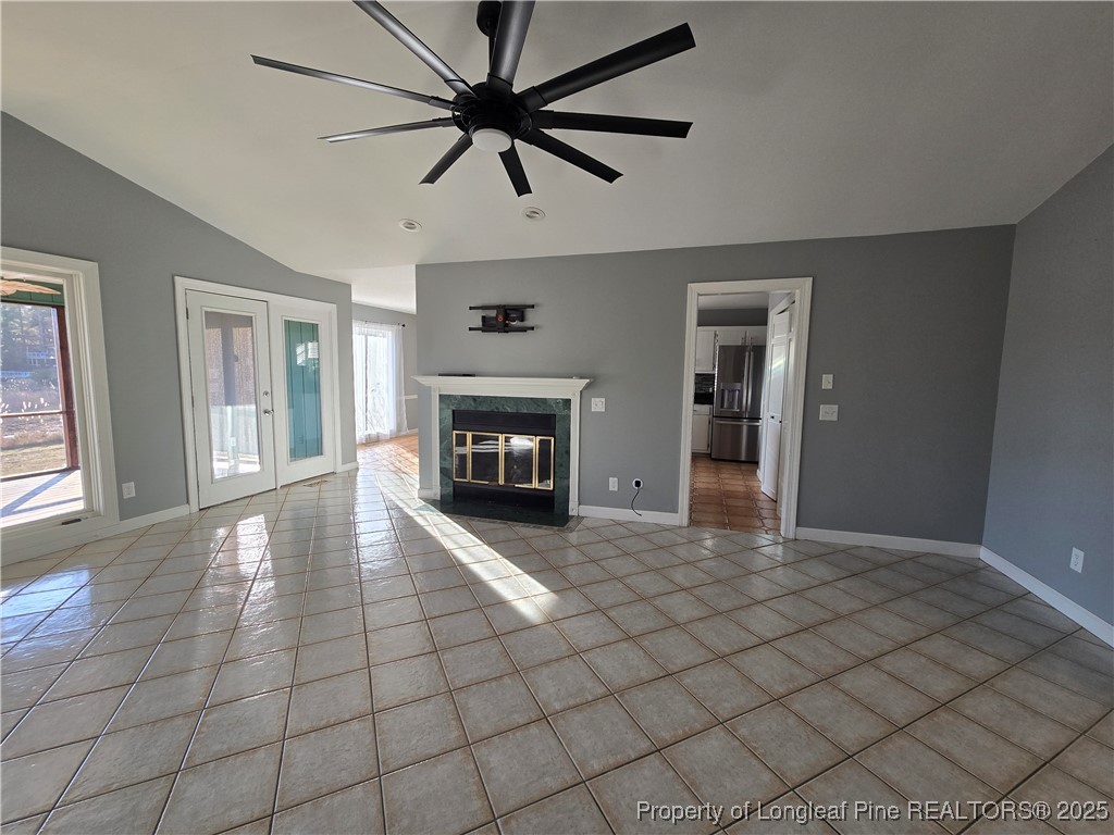 692 Cedar Point Vass, NC 28394 - Photo 44 of 46 a view of empty room with fireplace and fan