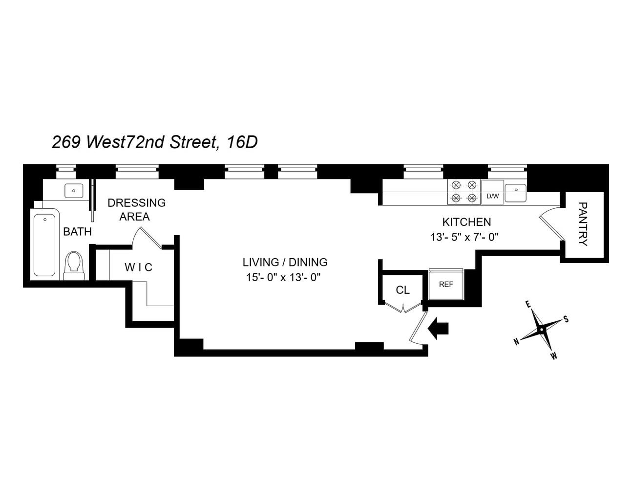 269 West 72nd Street, Unit 16D Manhattan, NY 10023 - Photo 7 of 7 a view of a center with table and chairs