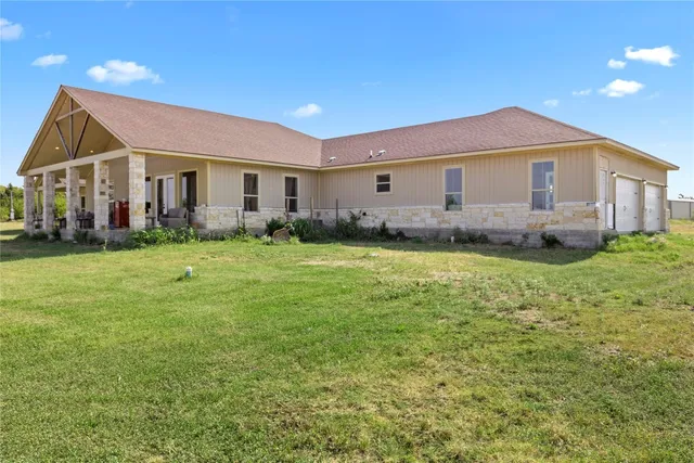 a backyard of a house