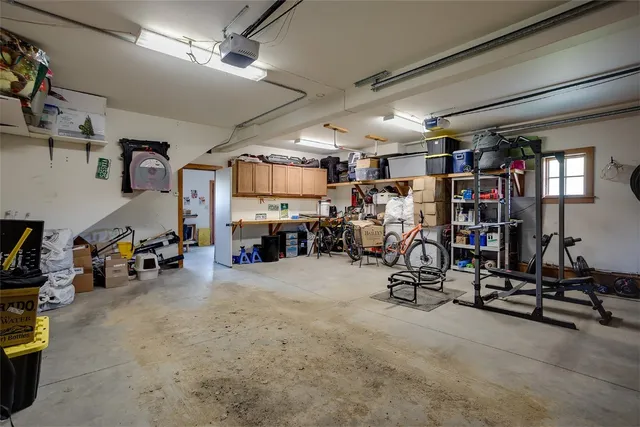 a view of a lake with a terrace