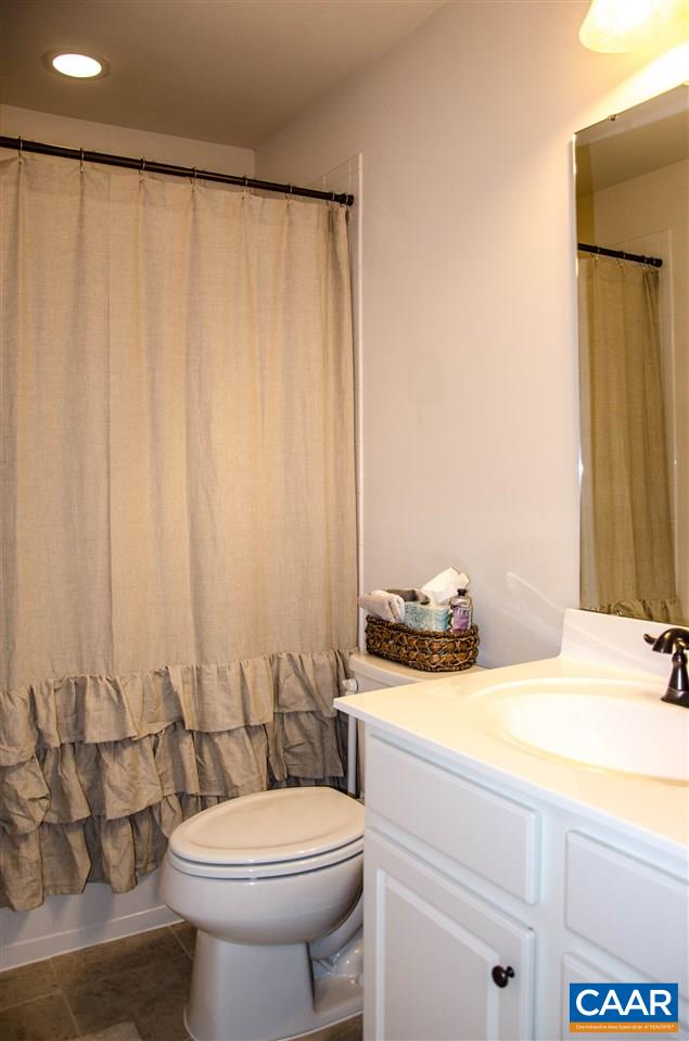 292 Ridgemont Road Ruckersville, VA 22968 - Photo 18 of 50 a bathroom with a sink a toilet and shower curtain