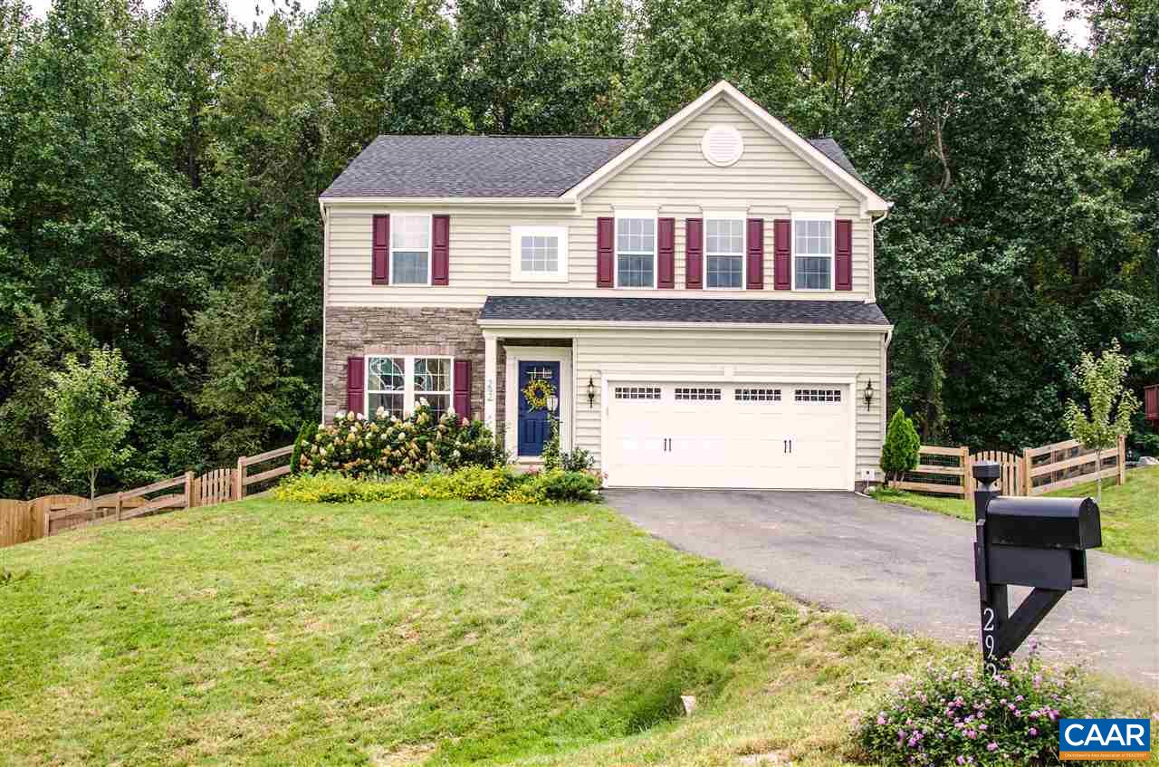 292 Ridgemont Road Ruckersville, VA 22968 - Photo 50 of 50 a front view of a house with a yard and garage