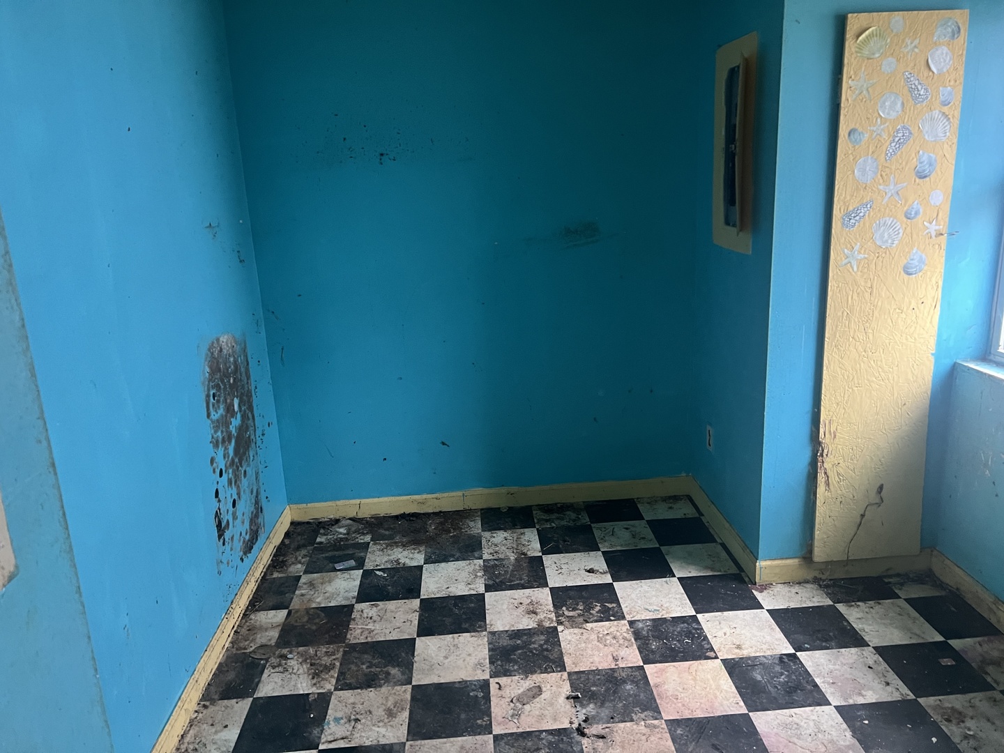 720 East Marion Street Clinton, IL 61727 - Photo 9 of 29 a black and white checkered floor with a black white checkered floor