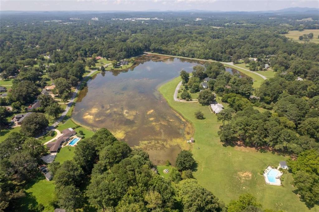 112 College Circle Cedartown, GA 30125 - Photo 35 of 35 an aerial view of residential houses with outdoor space and trees