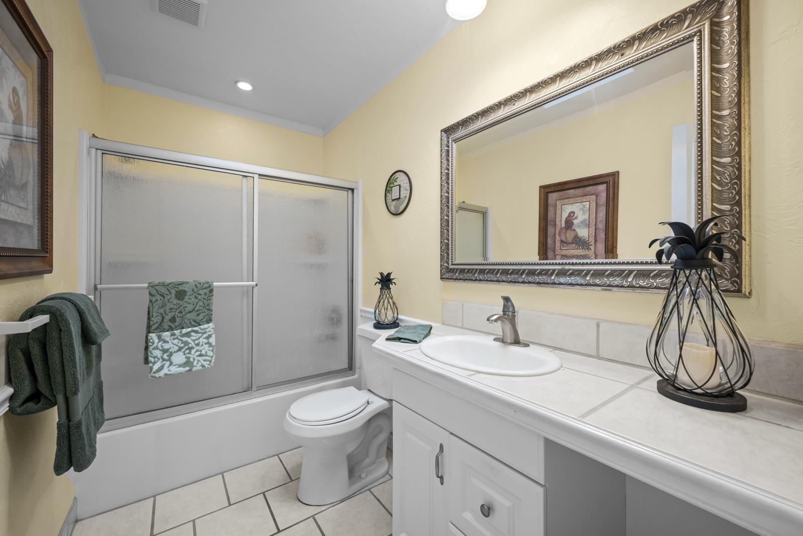 345 Cypress Road St. Augustine, FL 32086 - Photo 25 of 56 a bathroom with a sink a toilet and shower