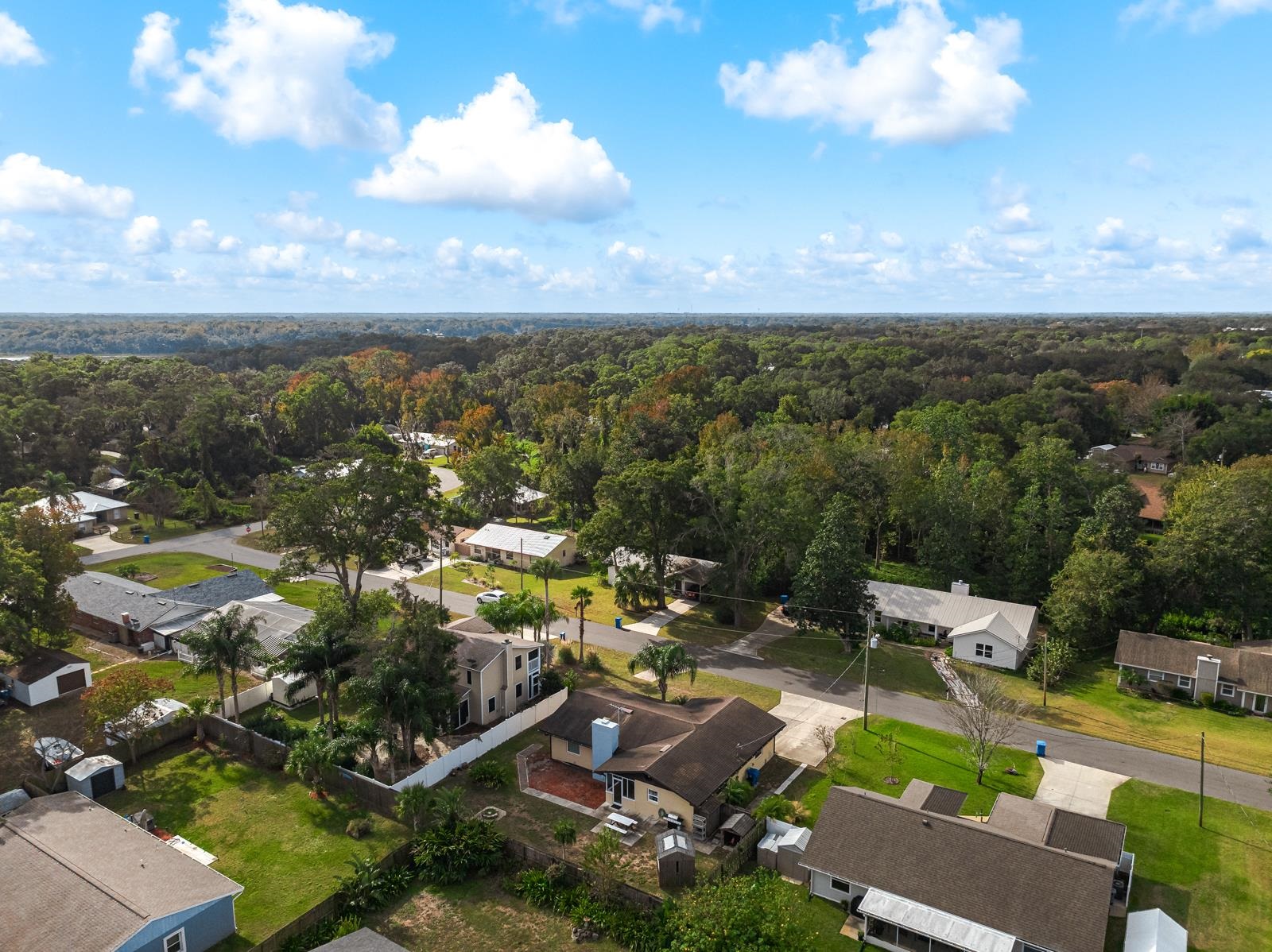 345 Cypress Road St. Augustine, FL 32086 - Photo 47 of 56 an aerial view of a house with a yard