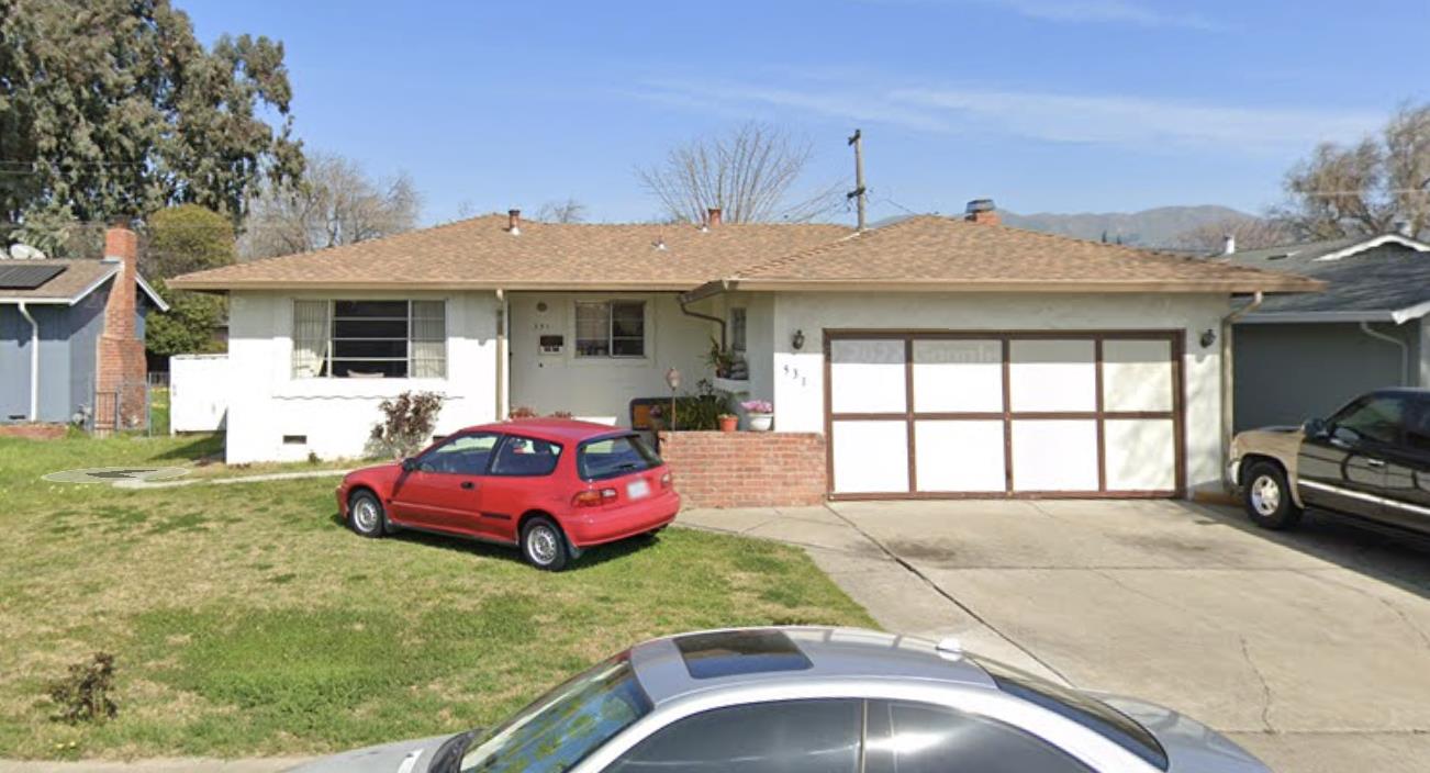 531 Easter Avenue Milpitas, CA 95035 - Photo 1 of 1 a front view of a house with a garden and fire pit