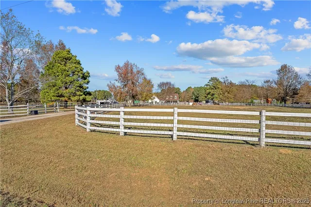 a view of a lake in middle of the town
