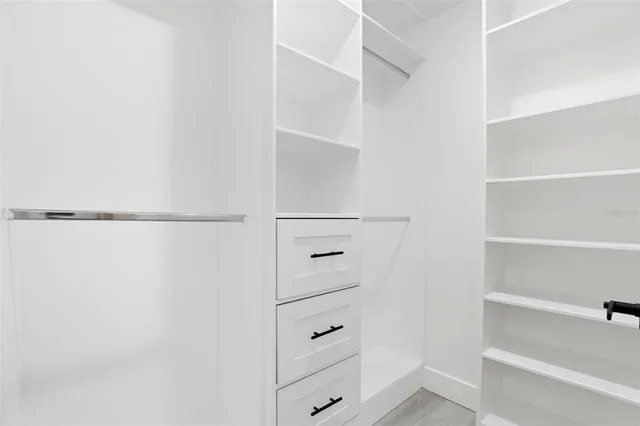 a view of walk in closet