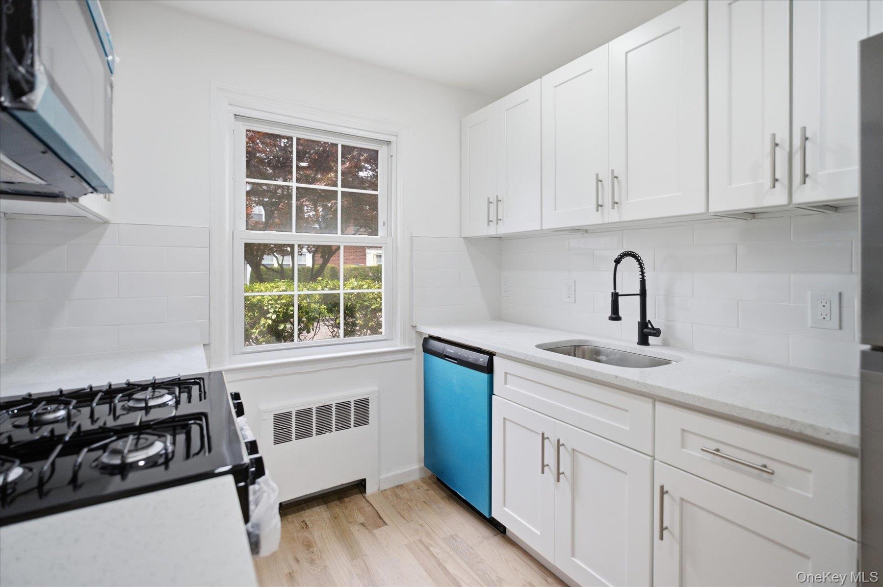 117 Robins Road, Unit 117 New Rochelle, NY 10801 - Photo 8 of 28 a kitchen with a sink and cabinets