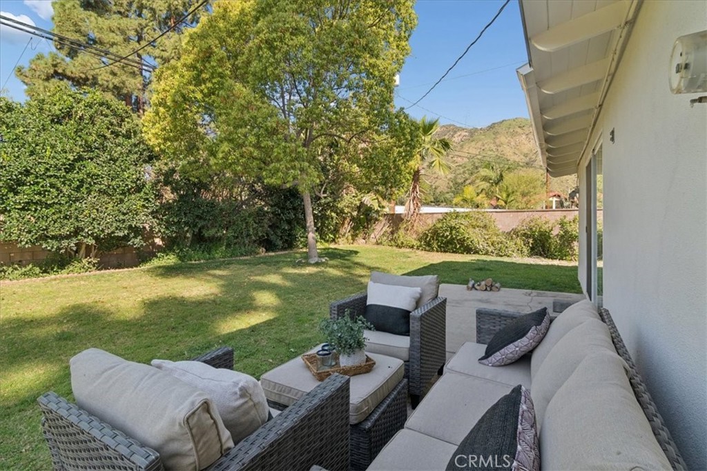 3093 Fish Canyon Road Duarte, CA 91010 - Photo 25 of 27 a view of backyard with seating area and green space