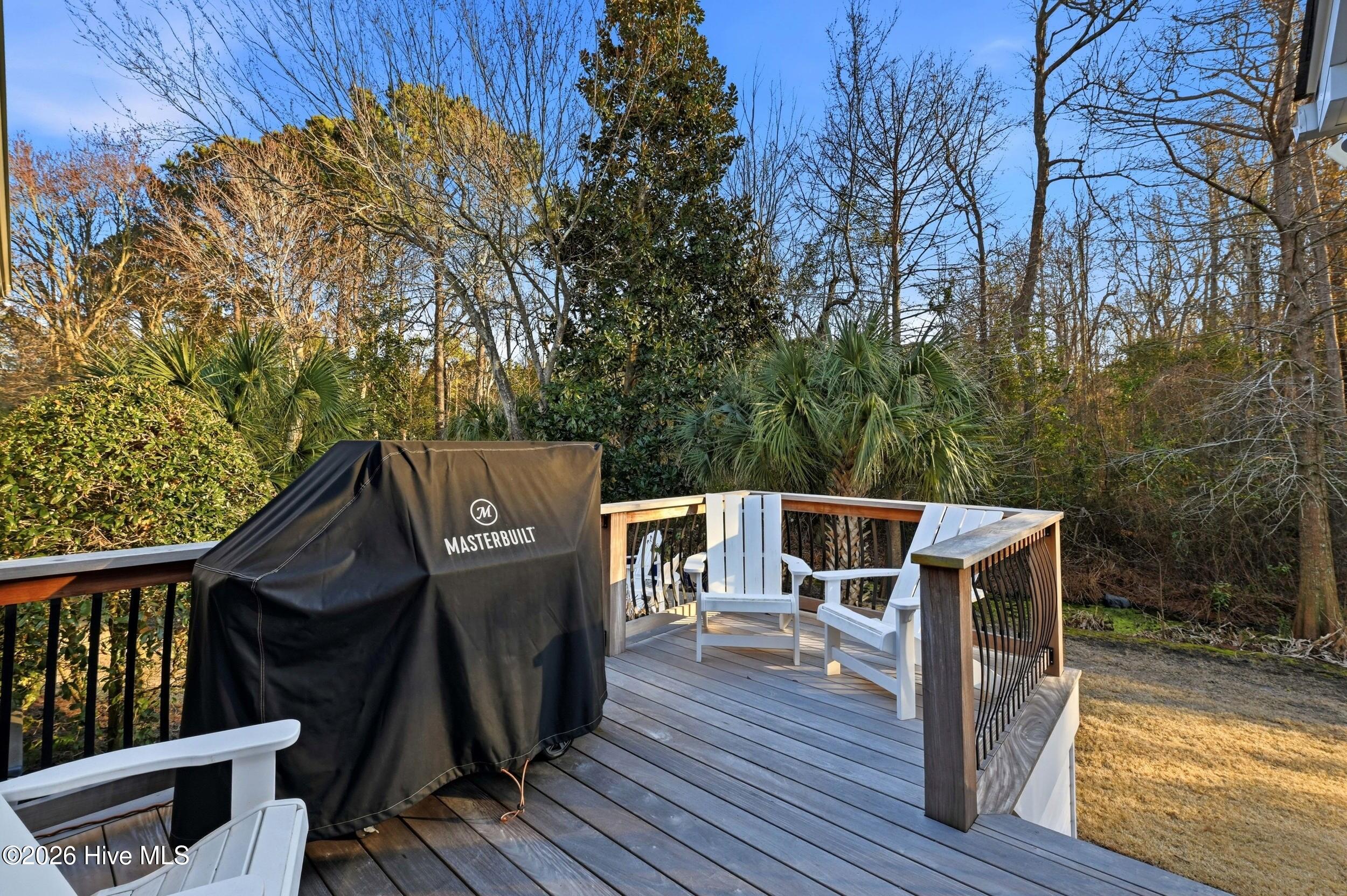 824 Berwyn Road Wilmington, NC 28409 - Photo 40 of 69 Great Deck for grilling and overlooks firepit area.
