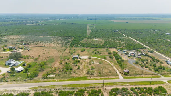 a view of a lake from a yard