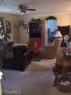 3292 Gallimore Dairy Road Denton, NC 27239 - Photo 4 of 17 living room with carpet