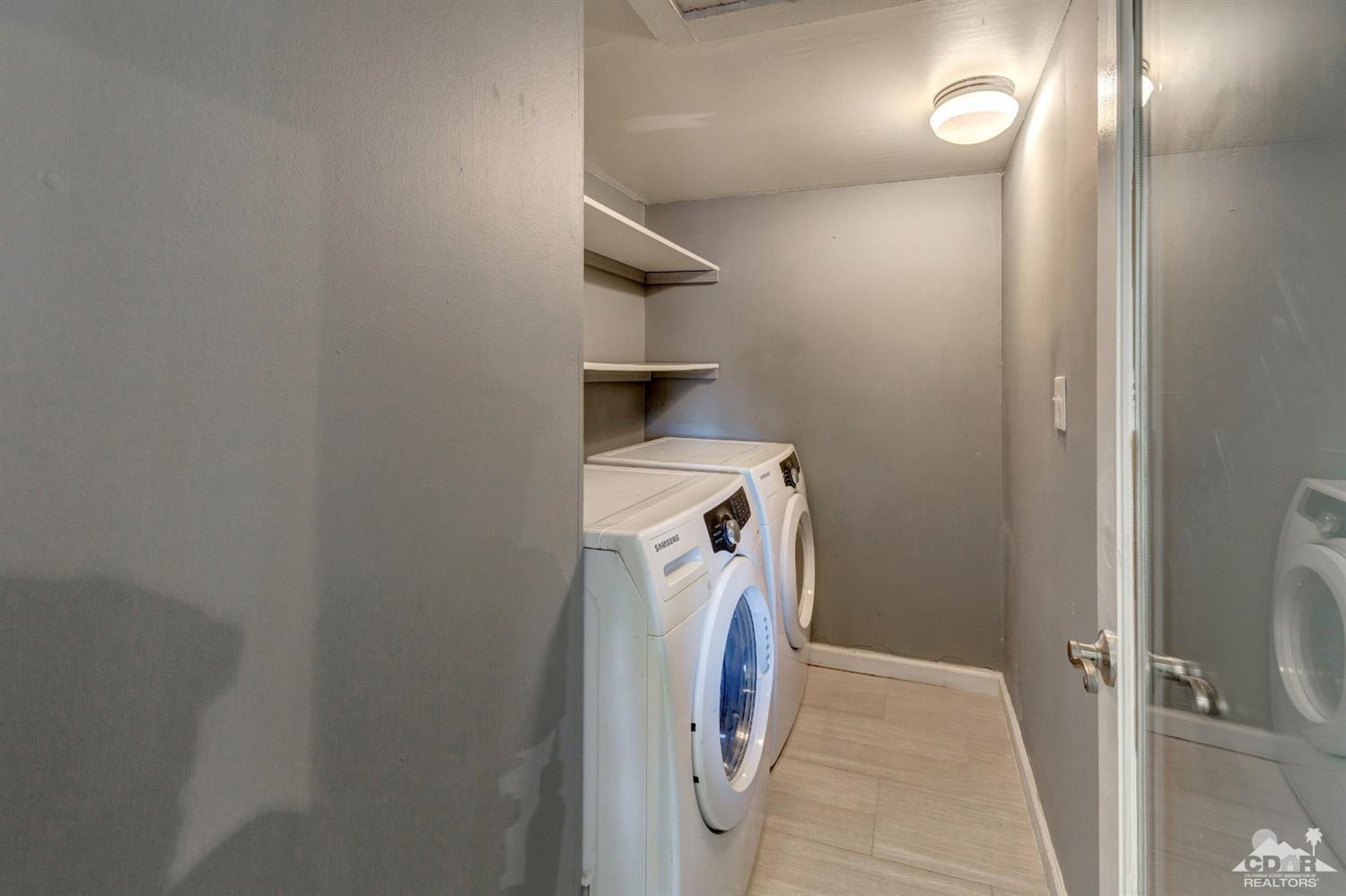 1950 North Magnolia Road Palm Springs, CA 92262 - Photo 22 of 36 a view of a storage & utility room with a washer dryer
