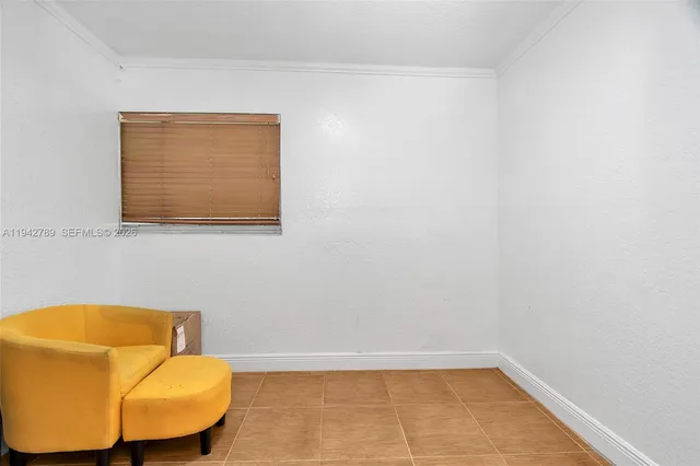a bathroom with a blue tub