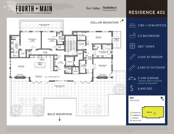 $8,495,000 | Tbd North Main Street, Unit 401, Ketchum, ID 83340