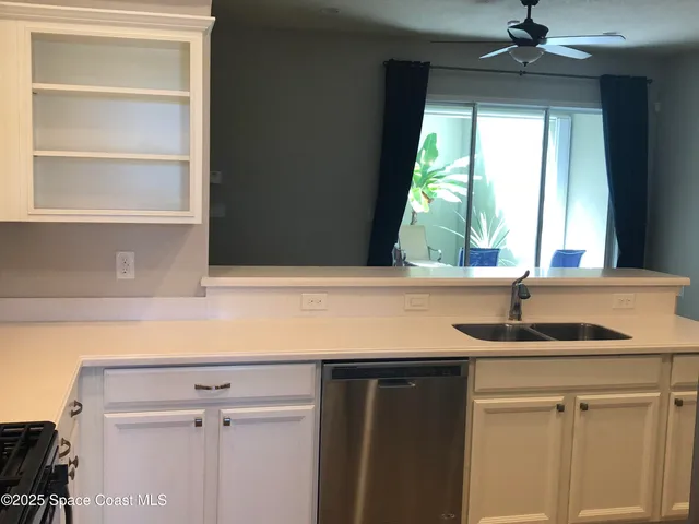 a sink with a window