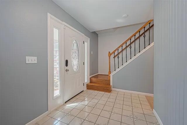 a view of an entryway door